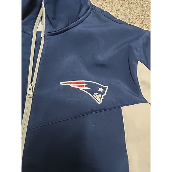 New England Patroits NFL Full-Zip Blue Soft Shell Jacket Size XL - Picture 3 of 14